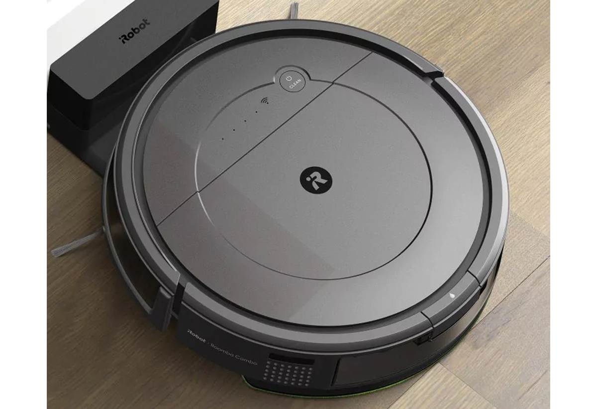 Η σκούπα τοποθετημένη στη βάση